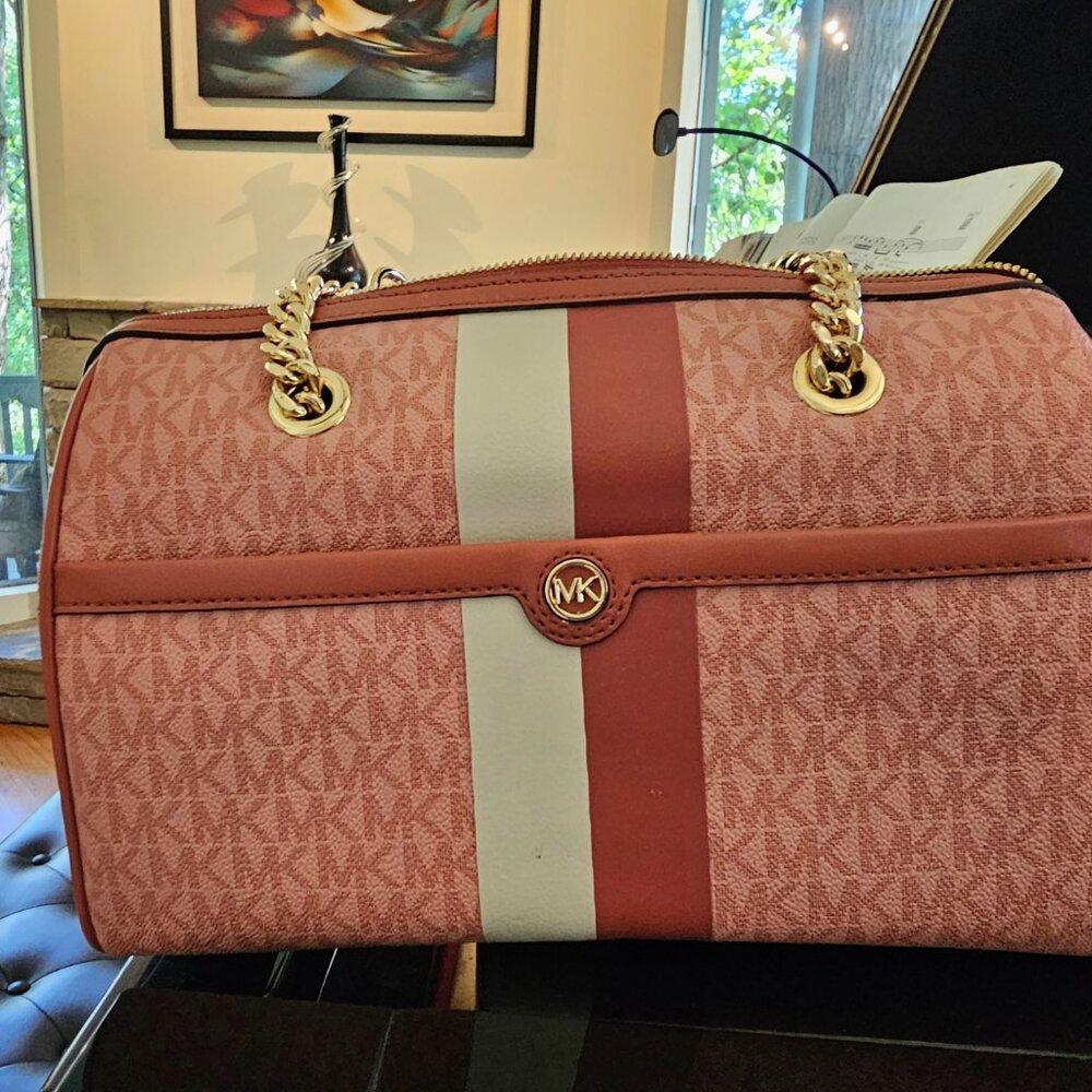 Michael Kors Bedford Signature Satchel (Rare) - Picture 11 of 13